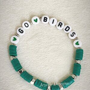 Custom Football Teams Beaded Bracelets